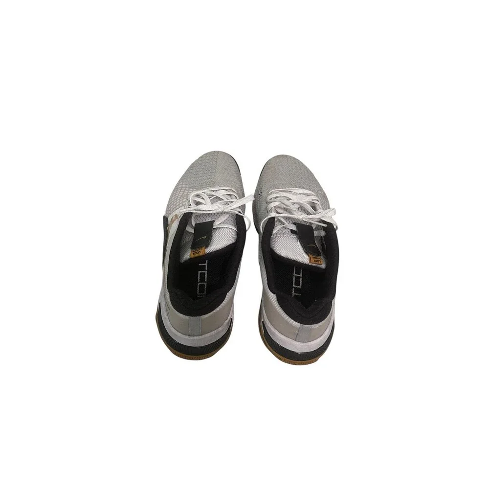Nike Metcon 8 White Gold Suede Training Shoes Sneakers Men's 9.5